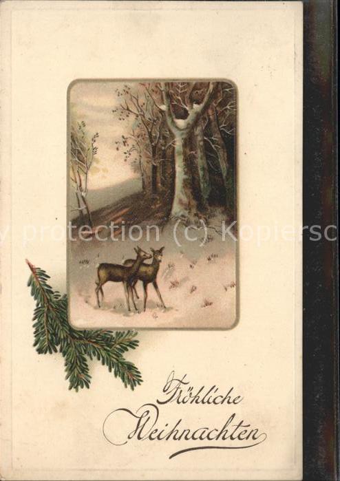 Weihnachten Rehe