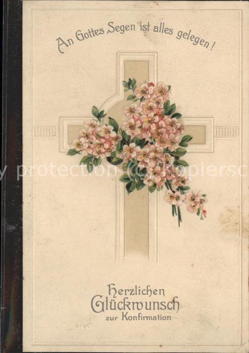 Konfirmation Glückwünsche Gottes Segen Kreuz