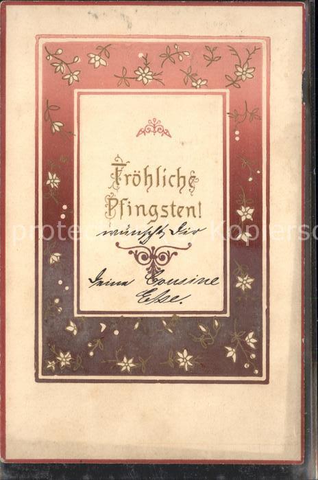 Pfingsten Pentecost Pentecote Fröhliche Pfingsten