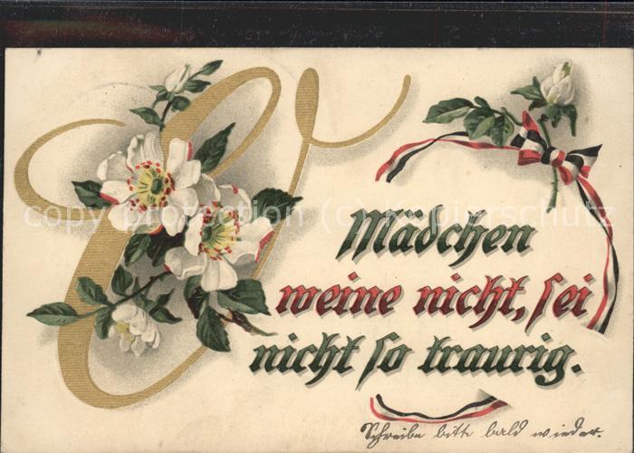 Poesie Mädchen weine nicht sei nicht so trauri