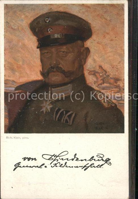 Kuenstlerkarte Rich. Klein Uniform