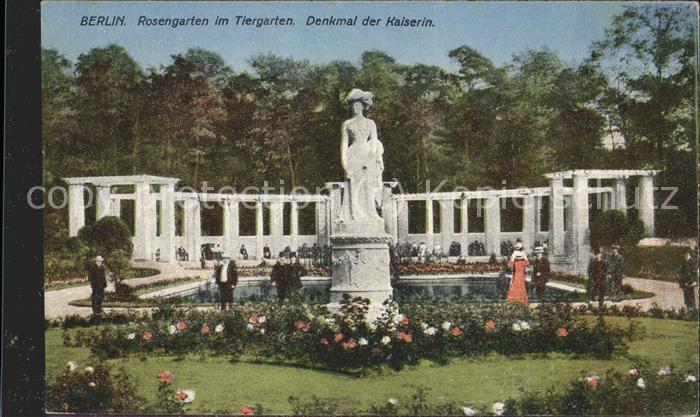 Denkmal Berlin Rosengarten Tiergarten Kaiserin