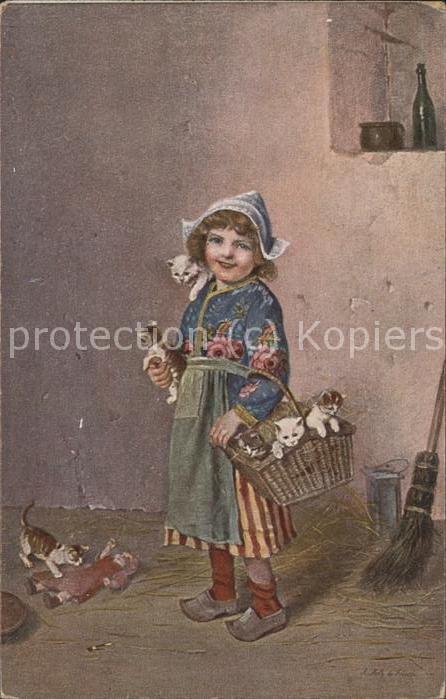 Kinder Child Enfants Katzen