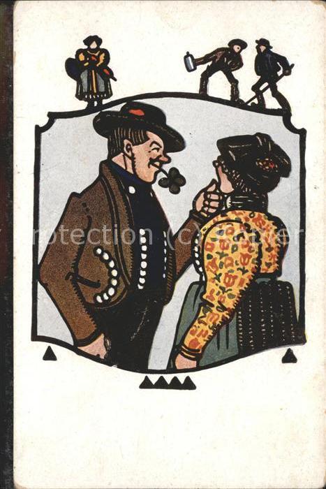 Kleeblatt Cloverleaf Trebol Trefle Liebespaar