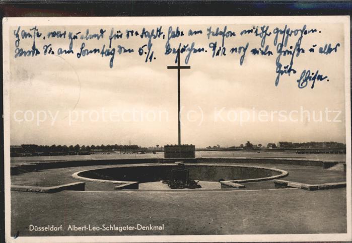 DuessELDORF  CITY Albert-Leo-Schlageter-Denkmal