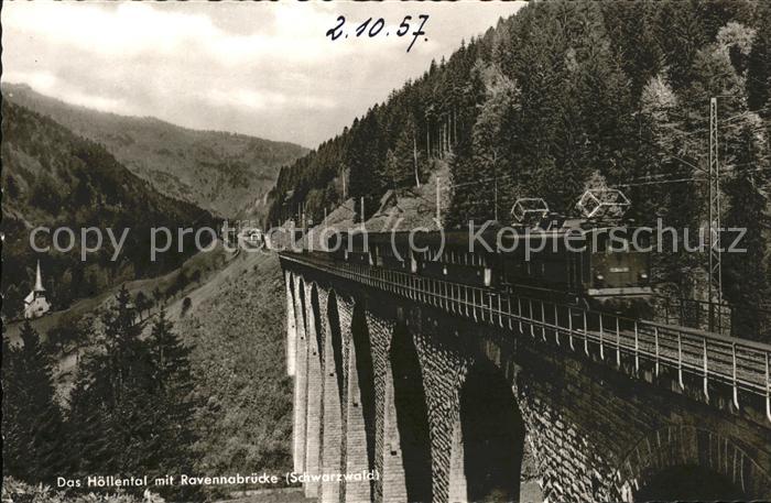 Eisenbahn Ravennabrücke Höllental Schwarzwald