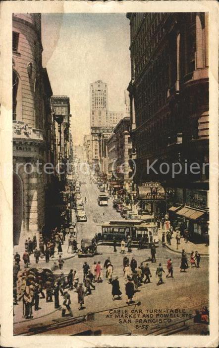 Strassenbahn Cable Car Turn-Table San Franciso