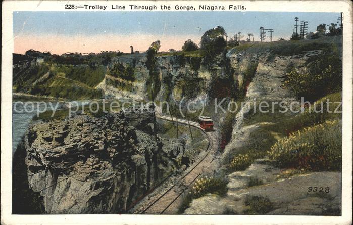 Eisenbahn Trolley Line Through the Gorge Niagara