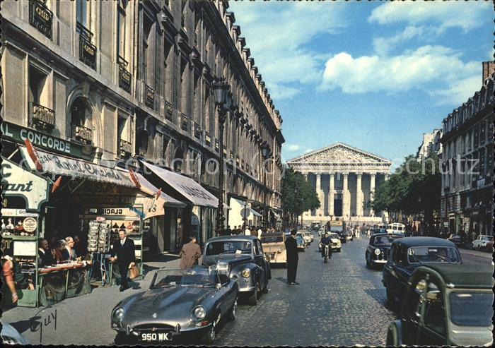 Paris la rue Royale eglise de la Madeleine