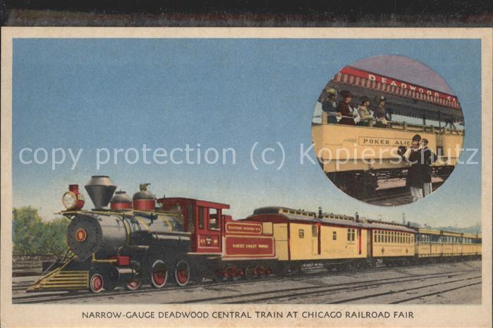 Eisenbahn Narrow-Gauge Deadwood Central Train Rai