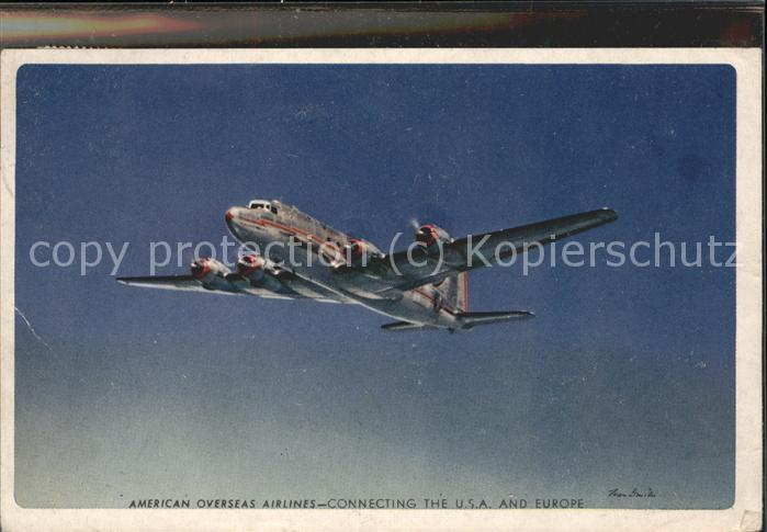 Flugzeuge Zivil American Overseas Airlaines