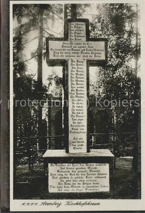 Religion Kreuz Arenberg Kirchhofskreuz