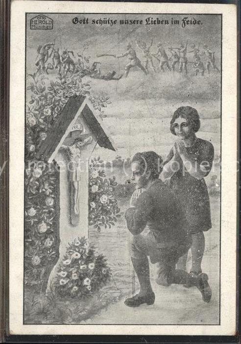 Religion Militaria Krieg Jesus Kreuz Felde