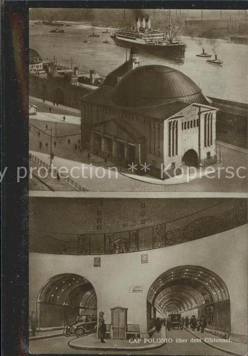 U-Bahn Subway Underground Cap Polonio Elbtunnel Dampfschiff