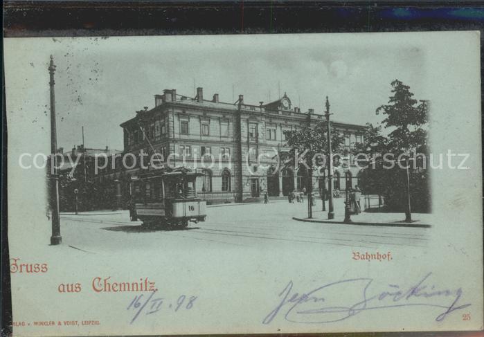 Strassenbahn Bahnhof Chemnitz