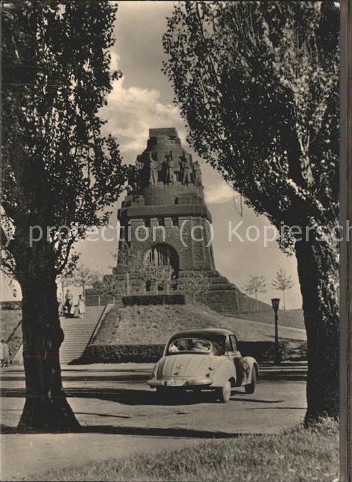 LEIPZIG Sachsen Messestadt Voelkerschlatdenkmal