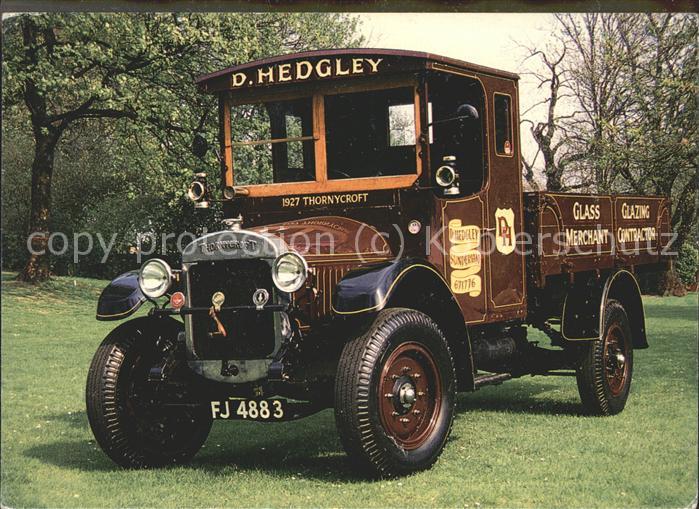 Autos D. Hedgley  Thornyeroft BJ 1927