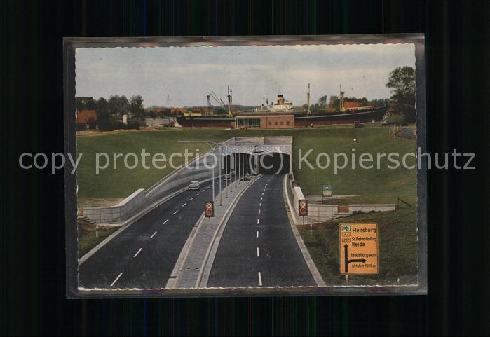 Autobahn Rendsburg Strassentunnel Nord-Ostsee-Ka