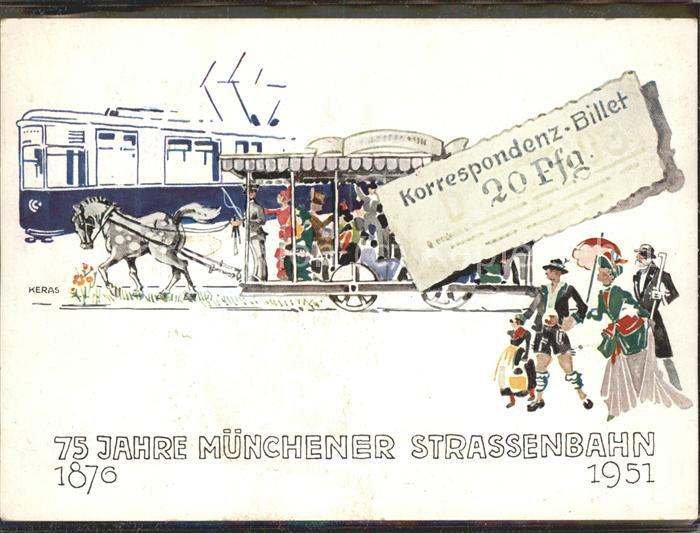 Strassenbahn Münchener Strassenbahn Korrespondenz Bi