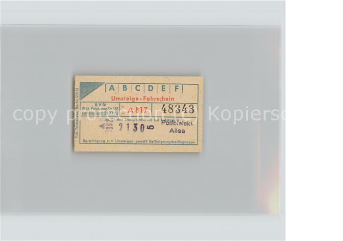 Autobus Omnibus Berlin Fahrschein Umsteige