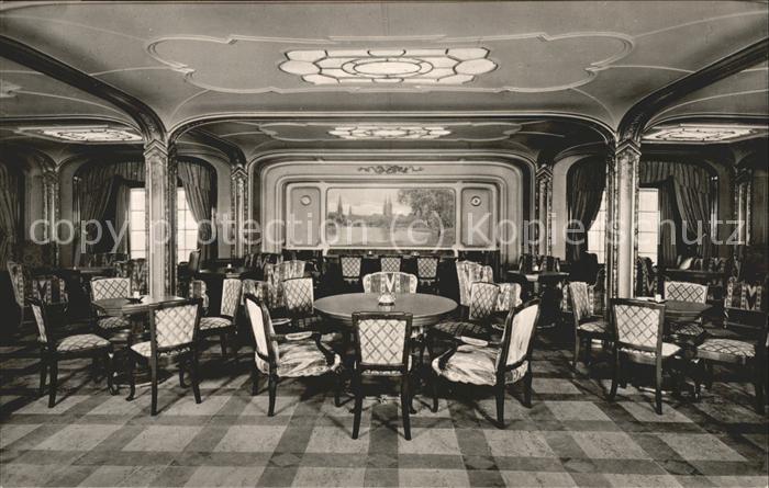 Dampfer Oceanliner D. Hamburg Rauchsalon 1. Klasse
