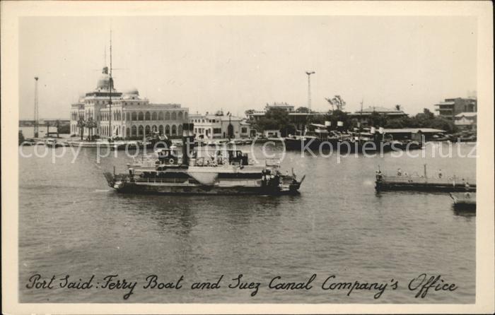 Dampfer Binnenschifffahrt Port Said Suez Canal Companys Office Eg