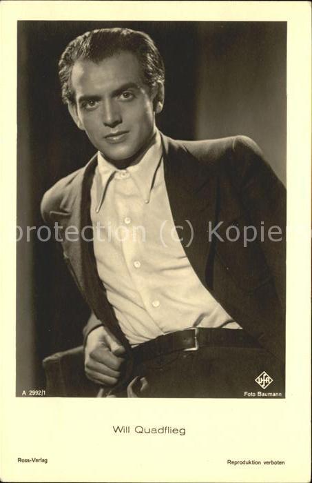 Verlag Ross Nr. 2992/1 Will Quadflieg