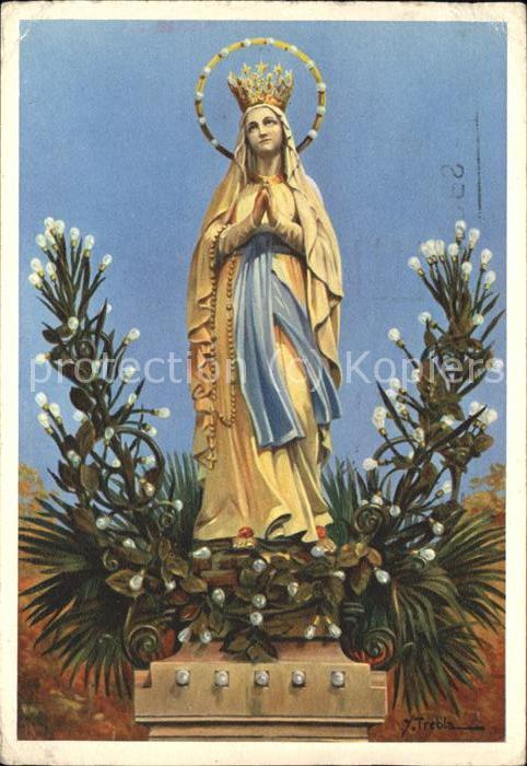 Religion Lourdes La Vierge Couronnee