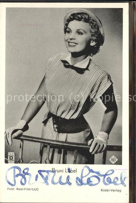 Schauspieler Bruni Löbel Autogramm