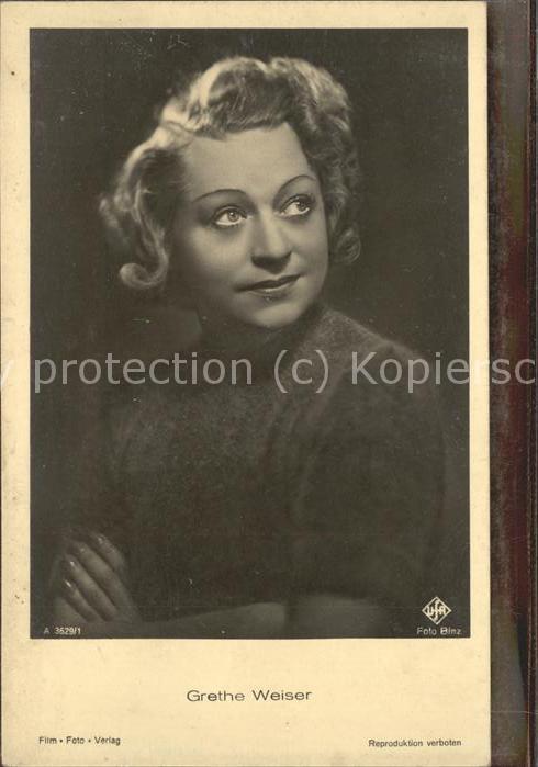 Verlag Film-Foto-Verlag Nr. 3629/1 Grethe Weiser