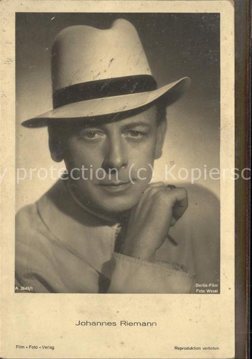 Verlag Film-Foto-Verlag Nr. 3649/1 Johannes Riemann