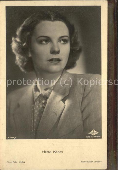 Verlag Film-Foto-Verlag Nr. 3498/1 Hilde Krahl