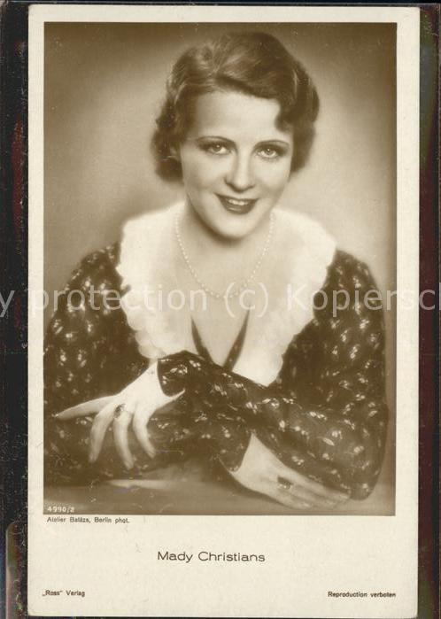 Verlag Ross Nr. 4990/2 Mady Christians