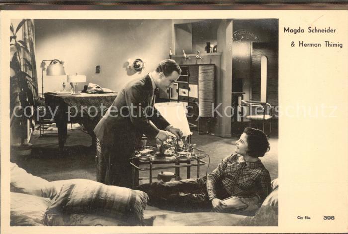 Schauspieler Magda Schneider Herman Thimig City Film