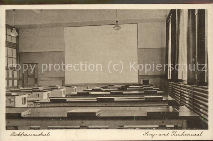 Schule School Ecole Escuela Scuola-- Liebfrauenschule Sing-und Zeichensaal