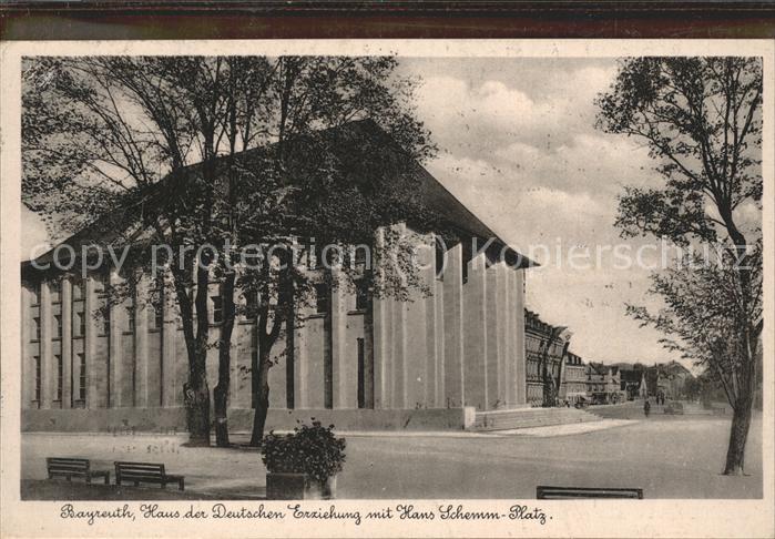 Schule School Ecole Escuela Scuola-- Haus der Deutschen Erziehung Bayreuth H