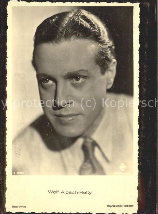 Verlag Ross Nr. 2820/1 Wolf Albach-Retty