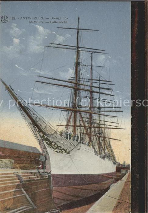 Segelschiffe Antwerpen Drooge dok