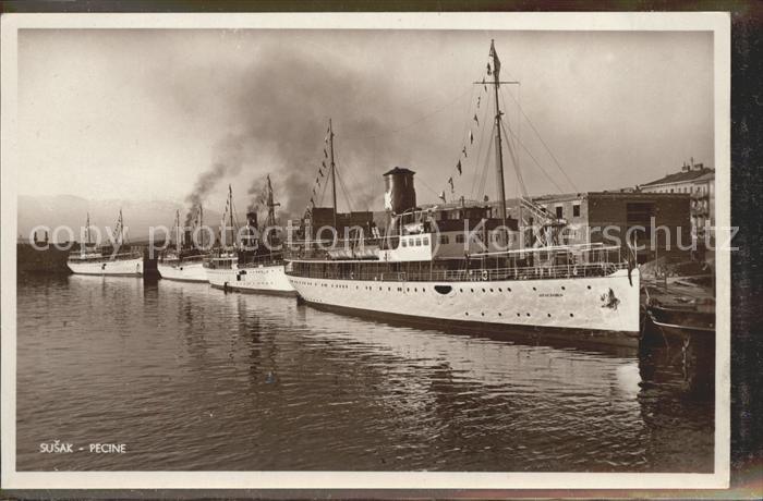 Dampfer Binnenschifffahrt Susak Pecine Kroatien