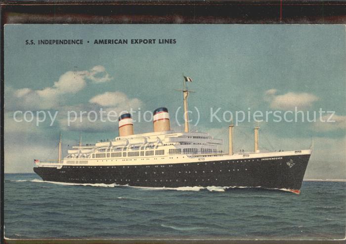 Dampfer Oceanliner S.S. Independence American Export Lines