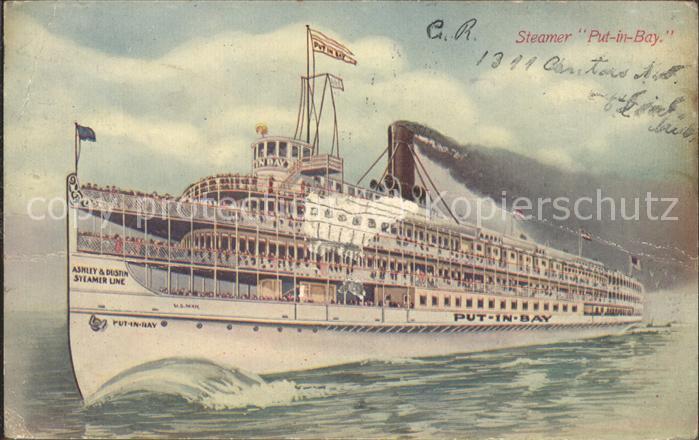 Dampfer Oceanliner Put-in-Bay Ashley and Dustin Steamer Li