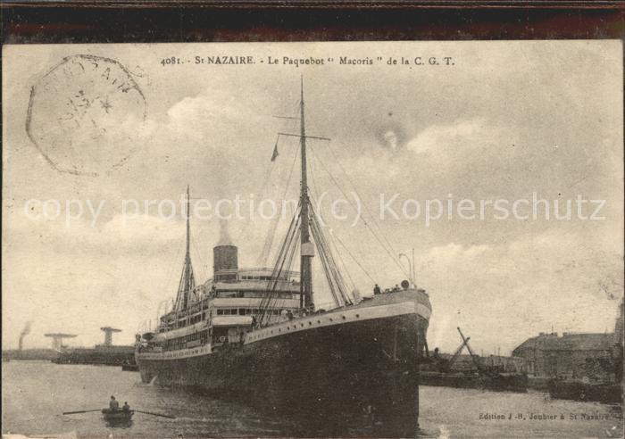 Dampfer Oceanliner Macoris St. Nazaire
