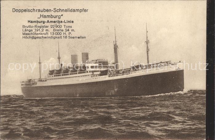 Dampfer Oceanliner Hamburg
