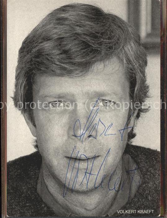 Schauspieler Volkert Kraeft Autogramm