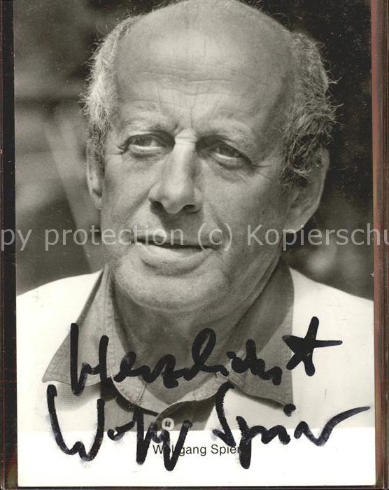 Schauspieler Wolfgang Spier Autogramm