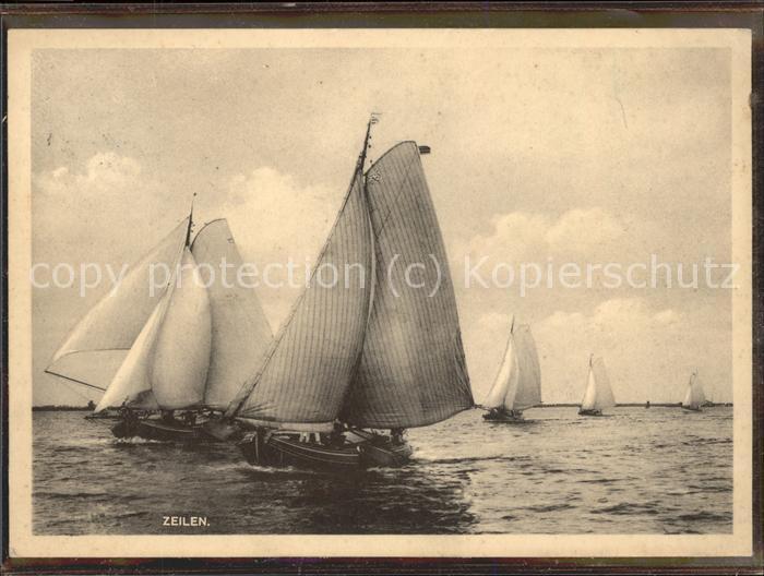 Segelboote Zeilen Stempel Siedlungsausstellung Mün