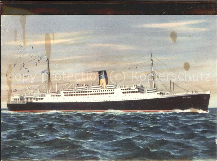 Dampfer Oceanliner T.S.S. New York Greek Line