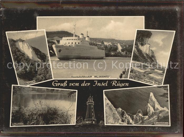 Faehre Ferry Bac Traghetto-- MS Sassnitz Rügen Kreidefelsen