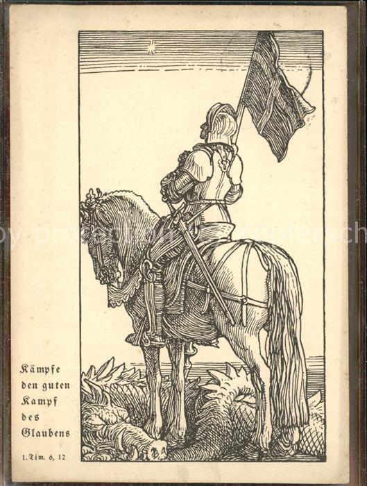 Rittertum Mittelalter Pferd Zeichnung Rudolf Schäfer