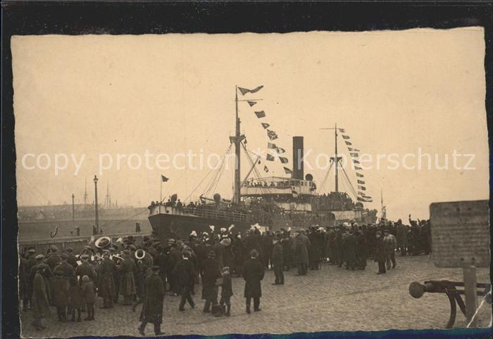Dampfer Oceanliner Heimkehrschiff